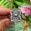 Desert Shield Engraved Ring