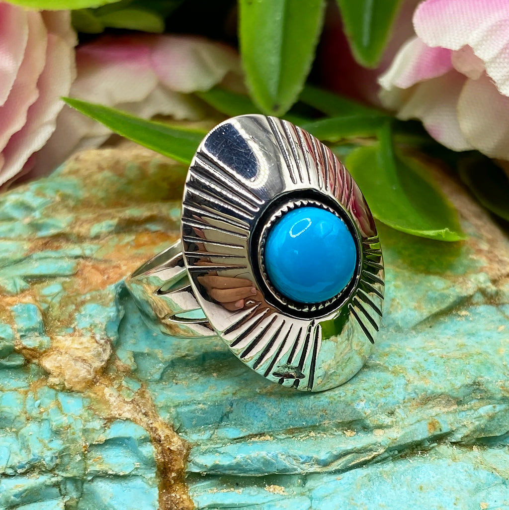 Radiant Sky Turquoise Ring