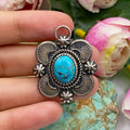 Sunburst Turquoise Pendant