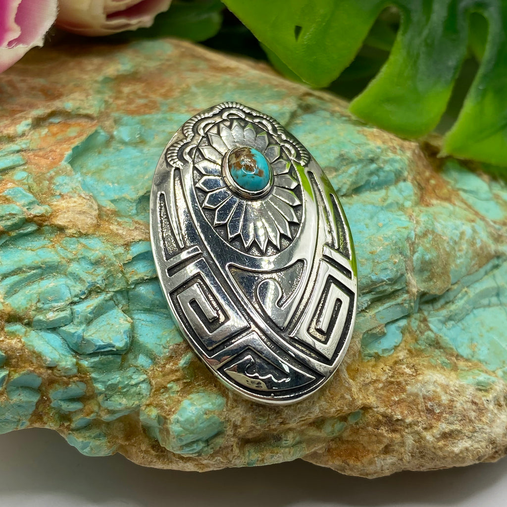 Canyon Bloom Turquoise Pendant
