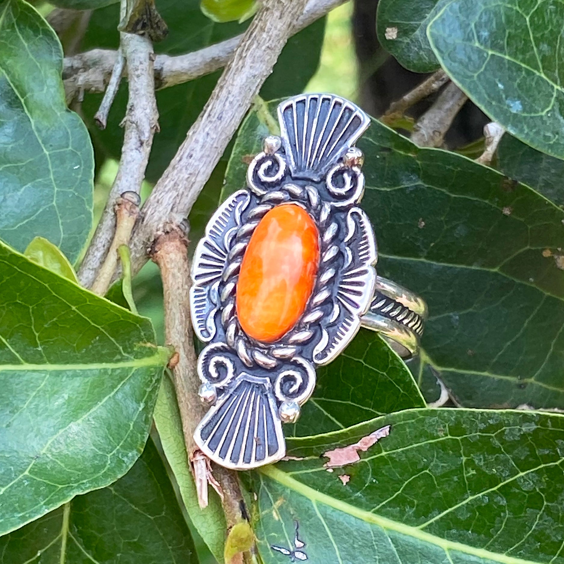 Desert Flame Spiny Oyster Ring