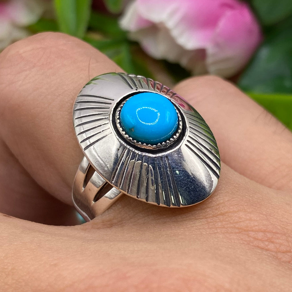 Radiant Sky Turquoise Ring