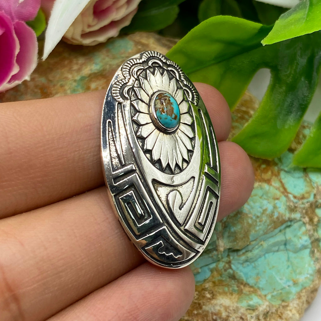 Canyon Bloom Turquoise Pendant