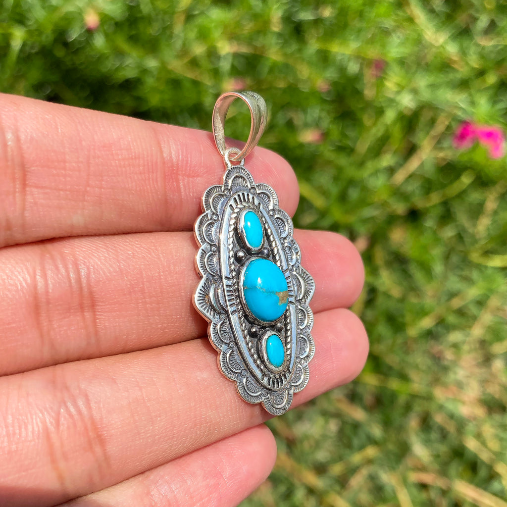 Sacred Mesa Turquoise Pendant