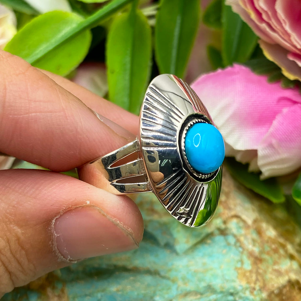 Radiant Sky Turquoise Ring