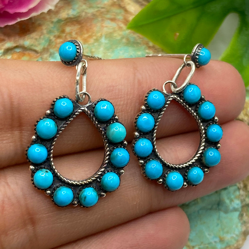 Sun Mesa Turquoise Cluster Earrings