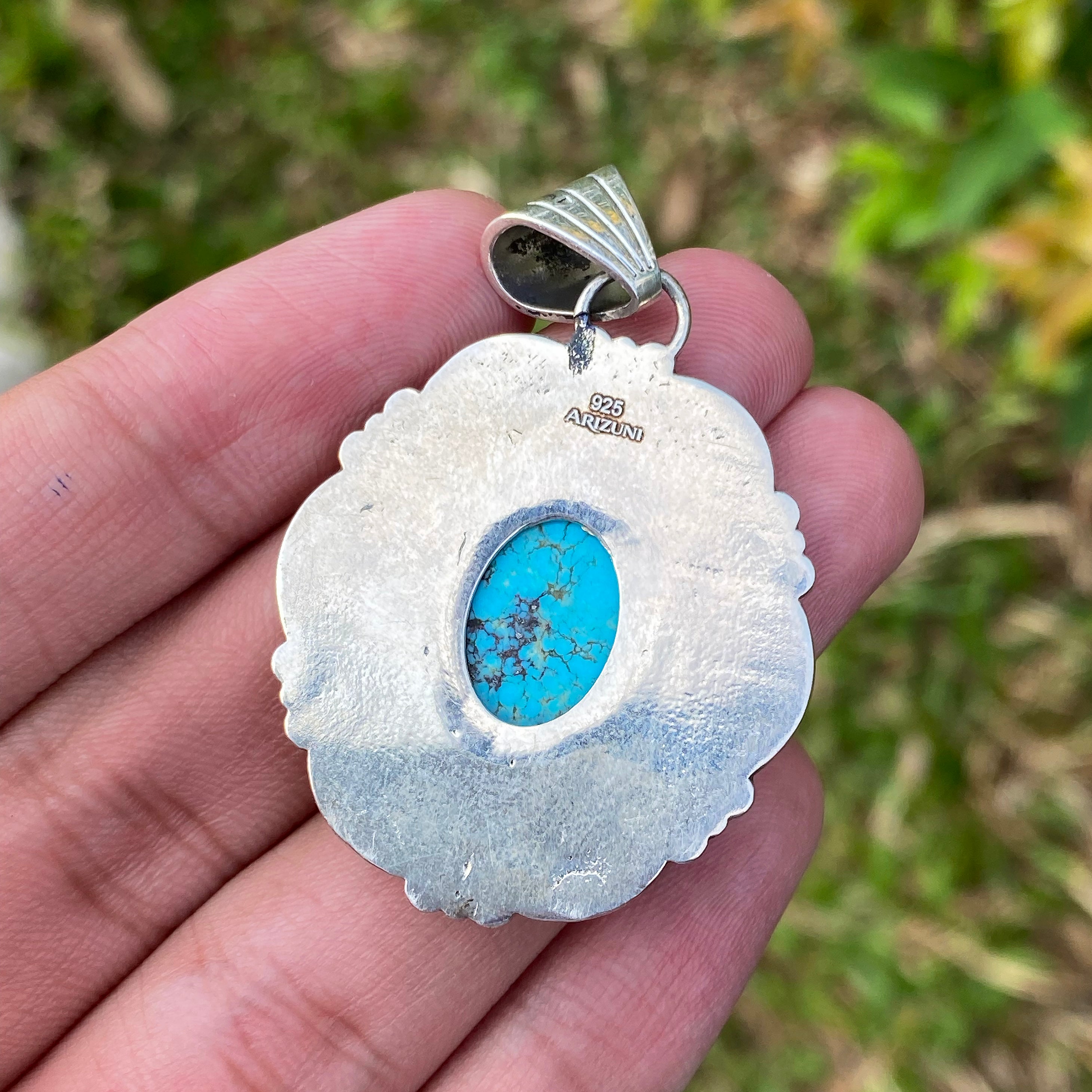 Desert Crest Turquoise Pendant
