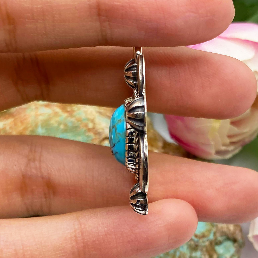 Sunburst Turquoise Pendant