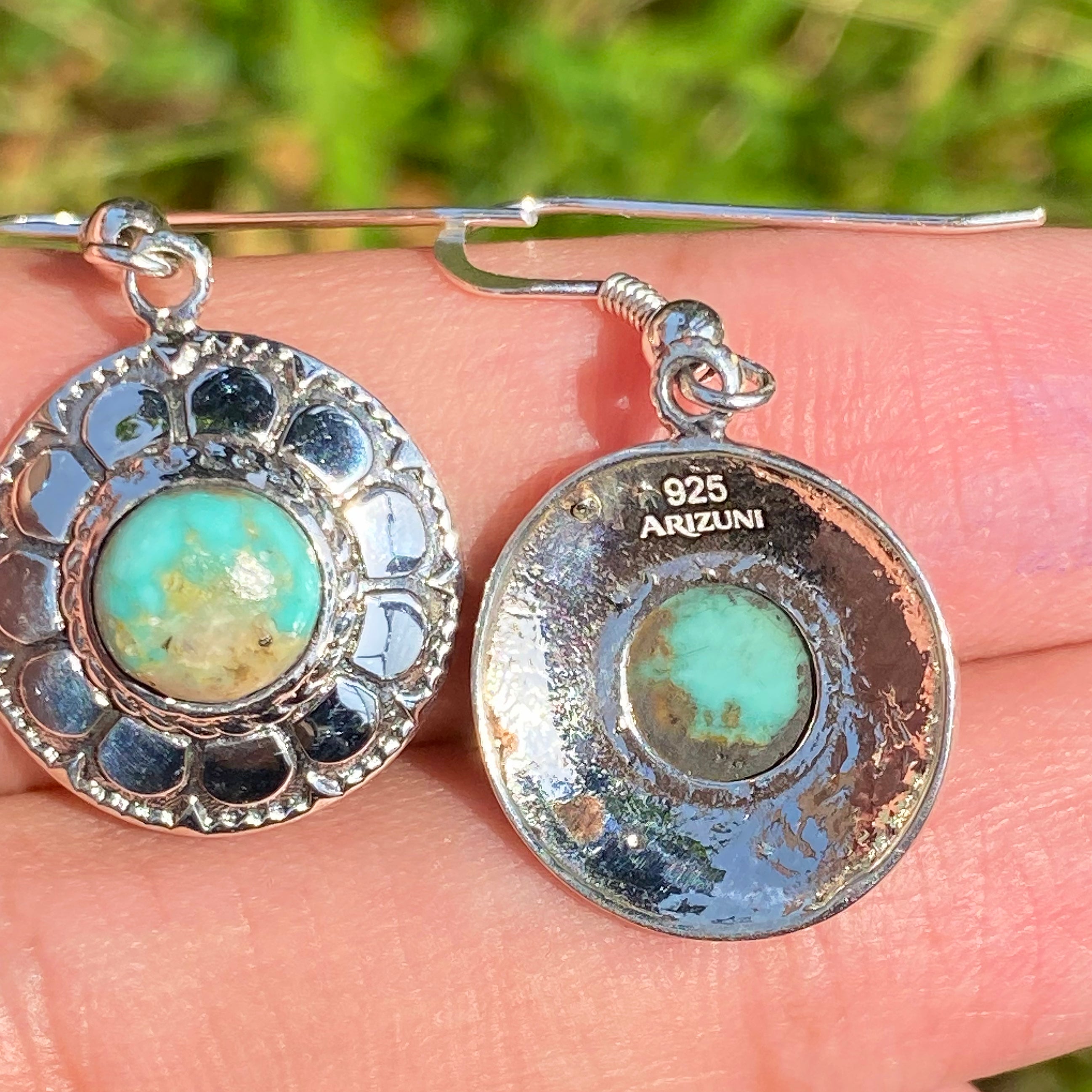 Desert Halo Turquoise Drop Earrings
