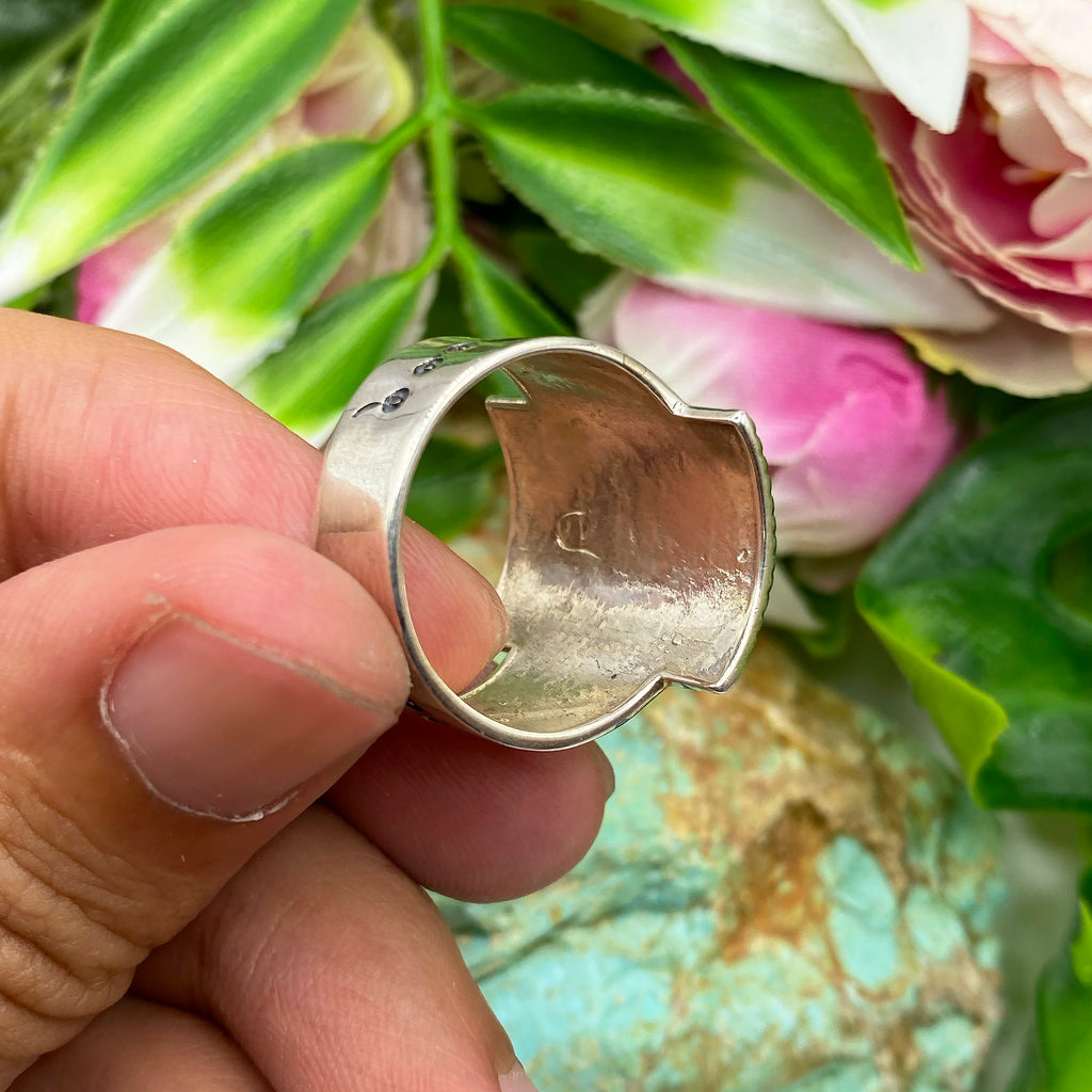 Desert Shield Engraved Ring