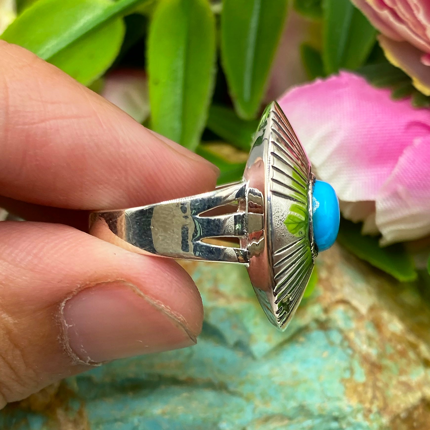 Radiant Sky Turquoise Ring