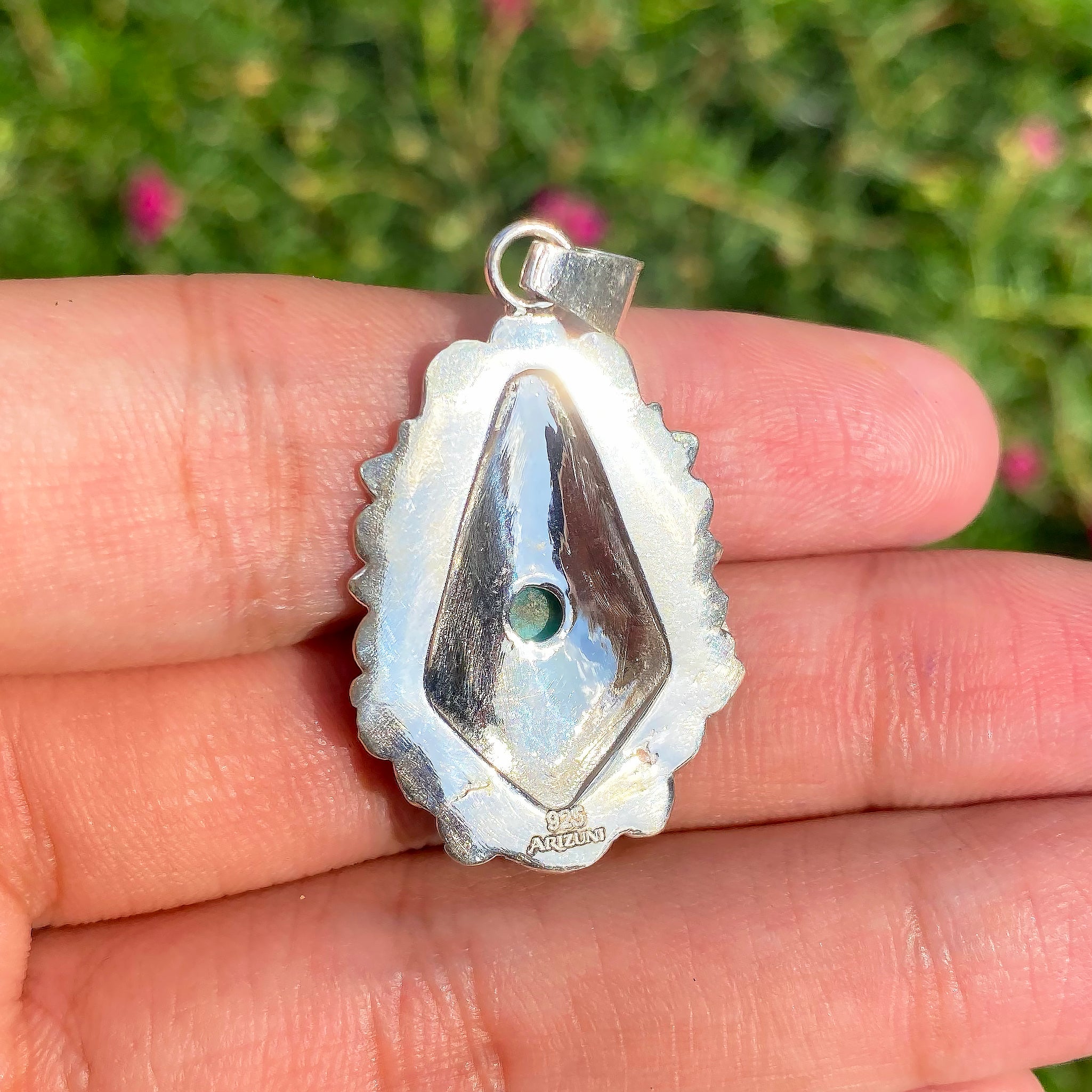 Silver Mesa Turquoise Pendant