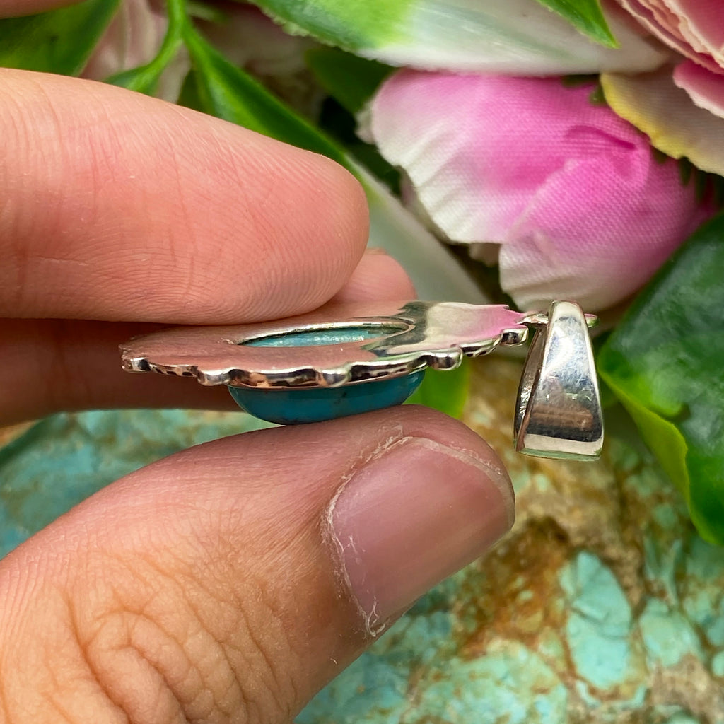 Rosette Turquoise Pendant