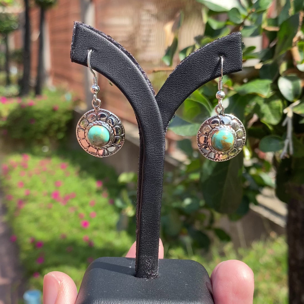 Desert Halo Turquoise Drop Earrings