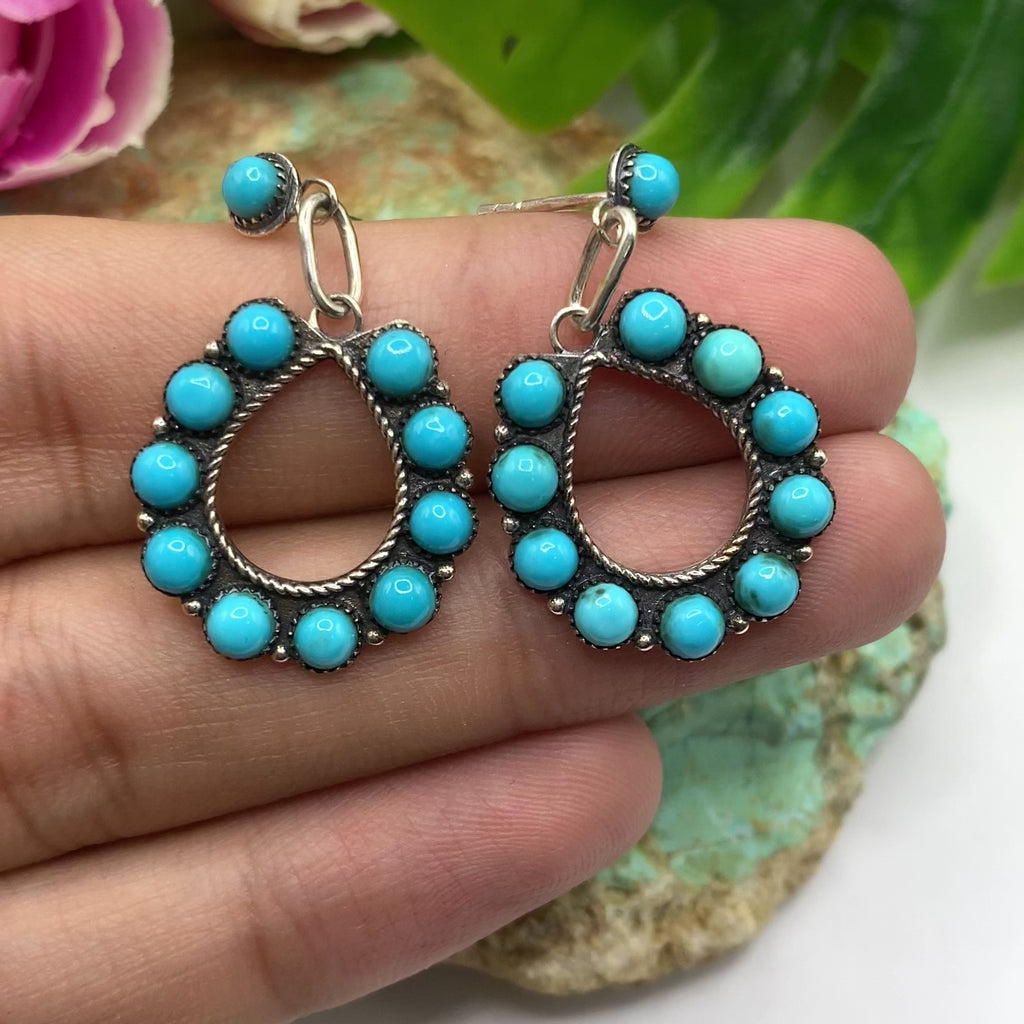 Sun Mesa Turquoise Cluster Earrings