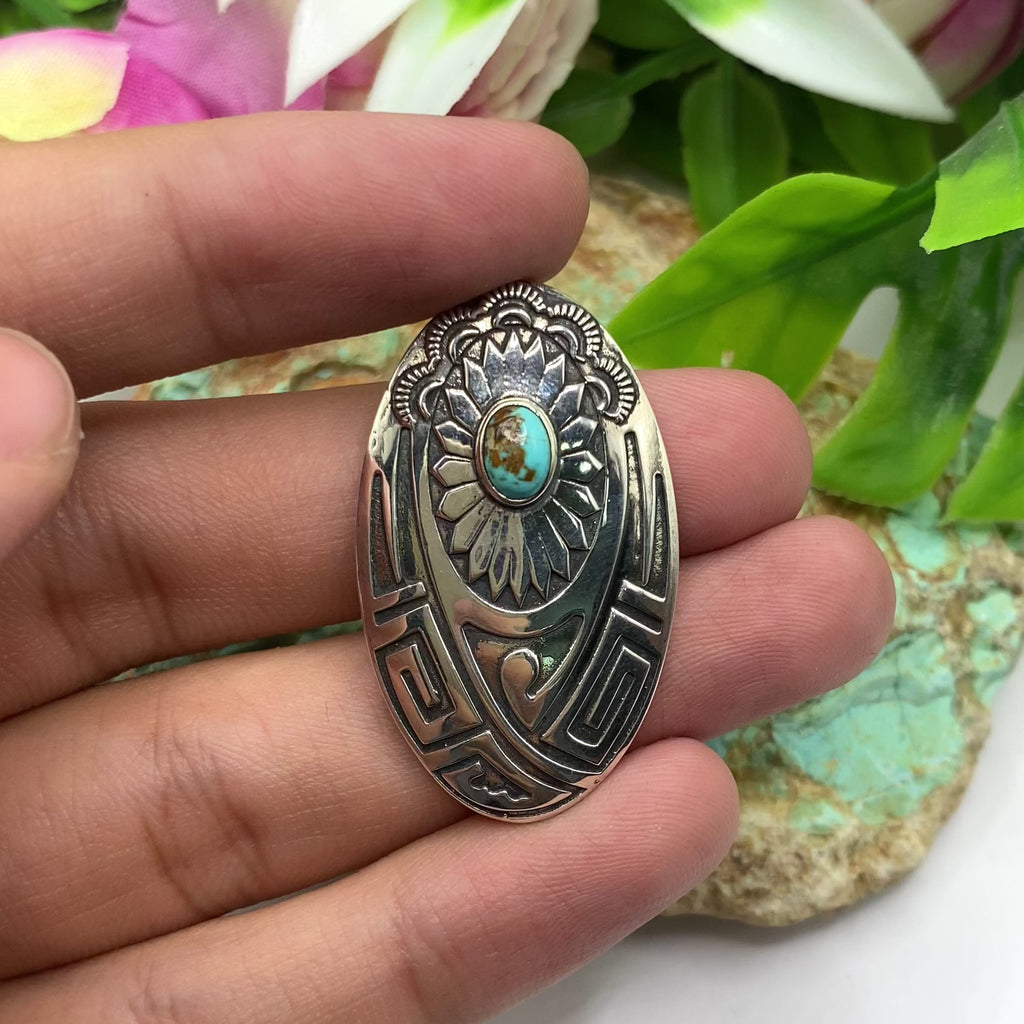 Canyon Bloom Turquoise Pendant